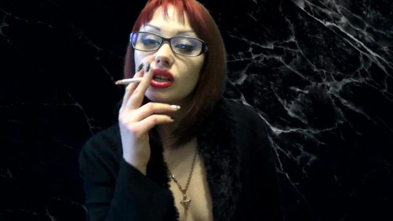 Goddess Misha Goldy: Intimidating you cum till i will finish my sigaret