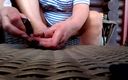 Hot Pussy 66: Painting toenails ** Outdoor **