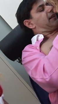 Shapely secretaries lighten the boss's cock