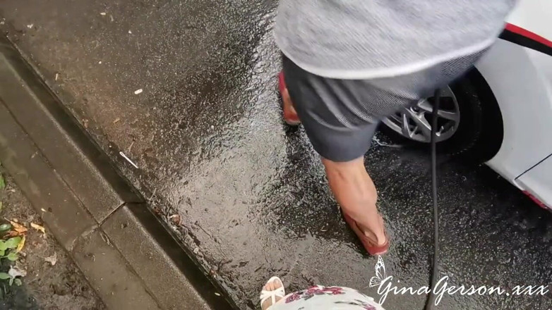 Gina Gerson: Servicio de lavado de autos para follar