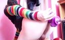 Rainbow Femboy: Deuxième partie de ma vidéo de machine à baiser - cette fois,...