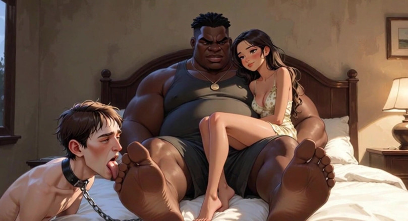 YOUR BEST FANTASY: Foot Slave Husband Cleans Wife's Feet with His Tongue - Femdom