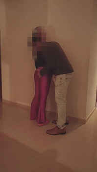 Hotwife Fucked at Building Party - Cum in Mouth