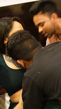 Sexy Desi Indian Bhabi Fucked by Her Three Deborji Together, a Sexy Hardcore Foursome Story