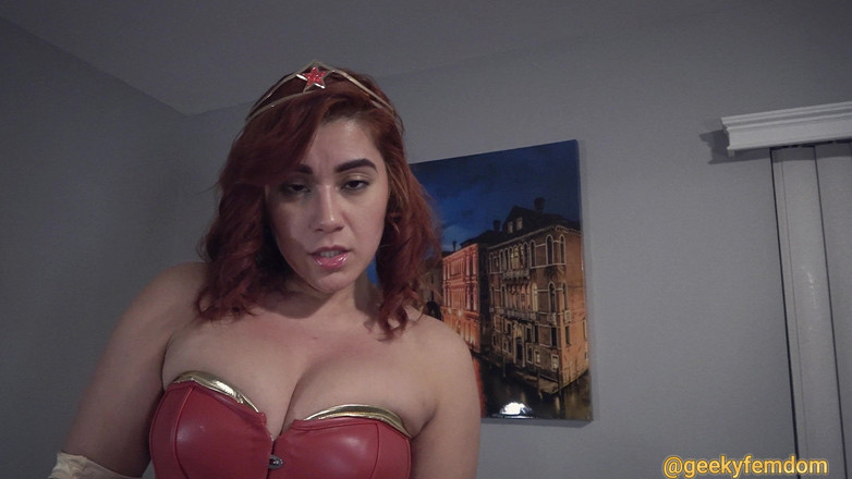 Geeky Femdom: 그녀의 보지를 핑거링하는 핫한 변태 십대 여친