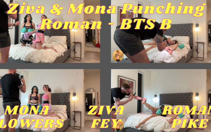 Roman Pike: Ziva Mona Punching Roman Bts B 4K