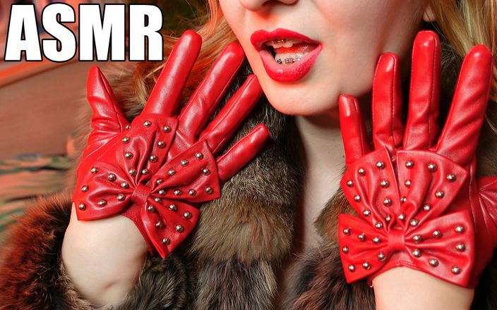 Arya Grander: Сексуальная ASMR в красных перчатках