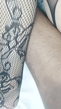 Brown Guy & Latina Beauty Steamy POV, Black Stockings & Passionate Chemistry