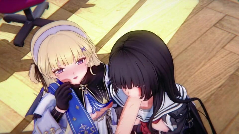 NSFWOtaku: Wuthering Waves- Chisa X Phoebe FFM Rough Sex BDSM - 3D Hentai...