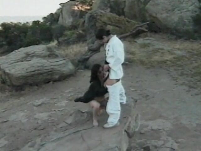 Sex Karma: Lusty brunette babe gets to ride hunk's tool on the...