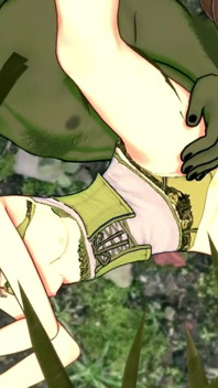 Elf Archer Gets Fucked in the Forest by a Goblin