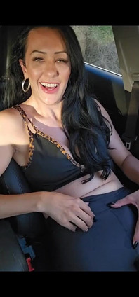 My Stick Was Wet, I Wet My Pants and Panties in the Car in Public.
