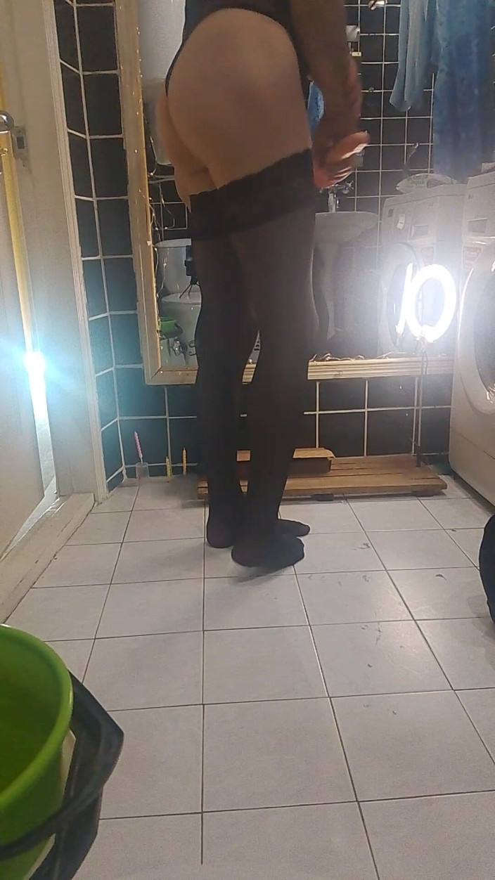 MilaFemboyUA: Playing in the Toilet