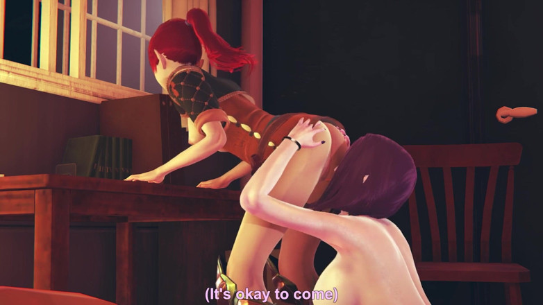 Waifu club 3D: Dark elf brings to orgasm tongue