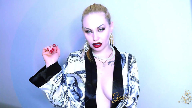 Goddess Misha Goldy: Jerk it with your 2 fingers while I am humiliating and...