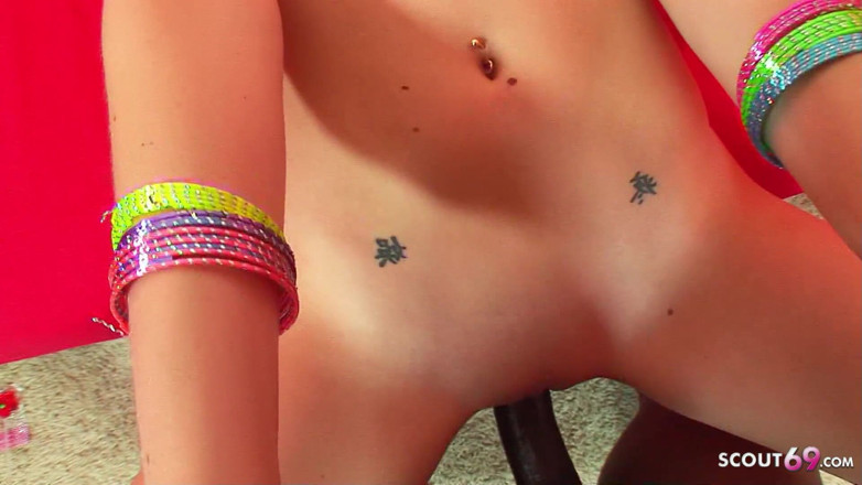 Full porn collection: Cute skinny teen Hailey has her first time with huge...