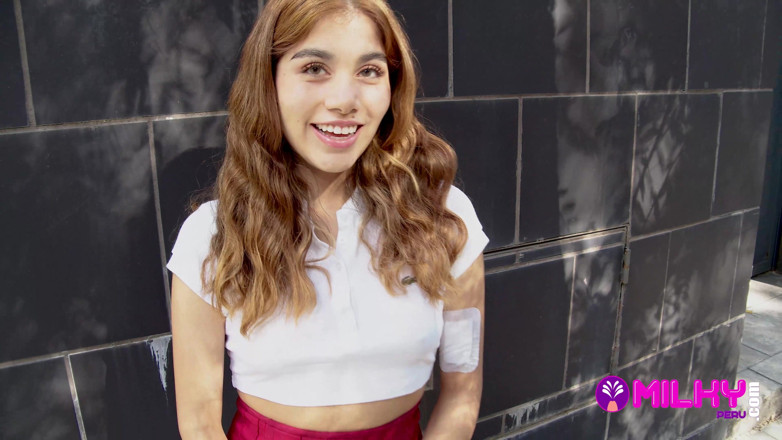 Milky Peru: Marina Gold Peruvian Teen Challenges Herself And Ends Up Fucking.......
