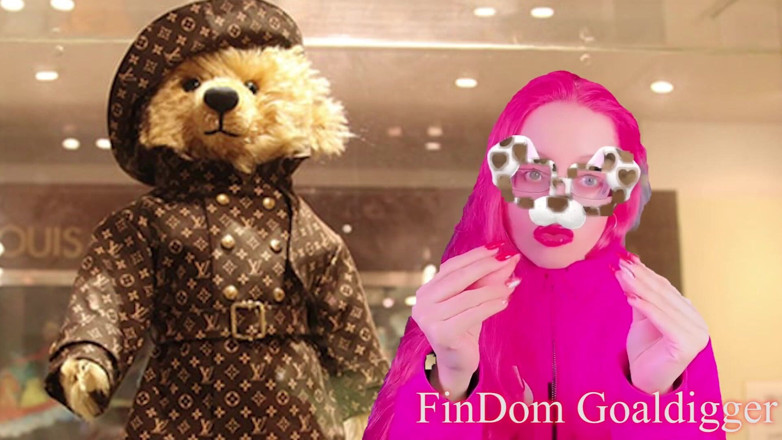 FinDom Goaldigger: Kadın kılıklı sürtük peluş oyuncak dönüşümü