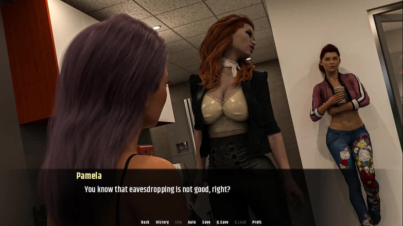 Dirty GamesXxX: 去口交：办公室里的一个男人和很多女孩 第12集