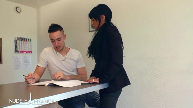 La France a Poil: Horny Cougar Bangs Her Young Student