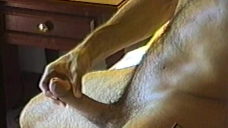 Oldschool X: Muscular Stud Strokes His Thick Cock Slowly