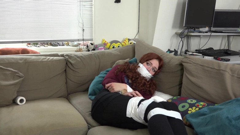 Restricting Ropes: Luna Grey - girl bound gagged