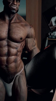 3D Super napalona BBW dojrzała mamuśka trener zerżnięta przez BBC