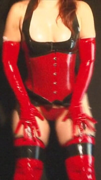 Red Hot Jerk off Game in Rubber