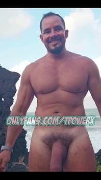 Soon Full Post Walking Naked on the Beach
