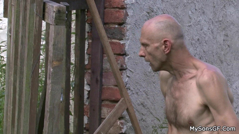 My Sons GF: Nude sunbathing in the country goes wrong