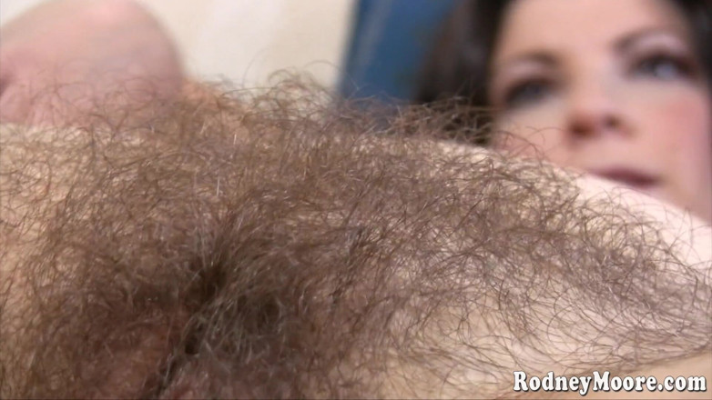 Horny Hairy Girls: Huge tits pretty face hairy pussy solo eve