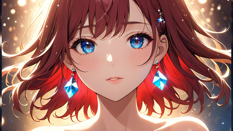 LustRender: Bokeh Dreams: krásná mladá žena v nadsvícení