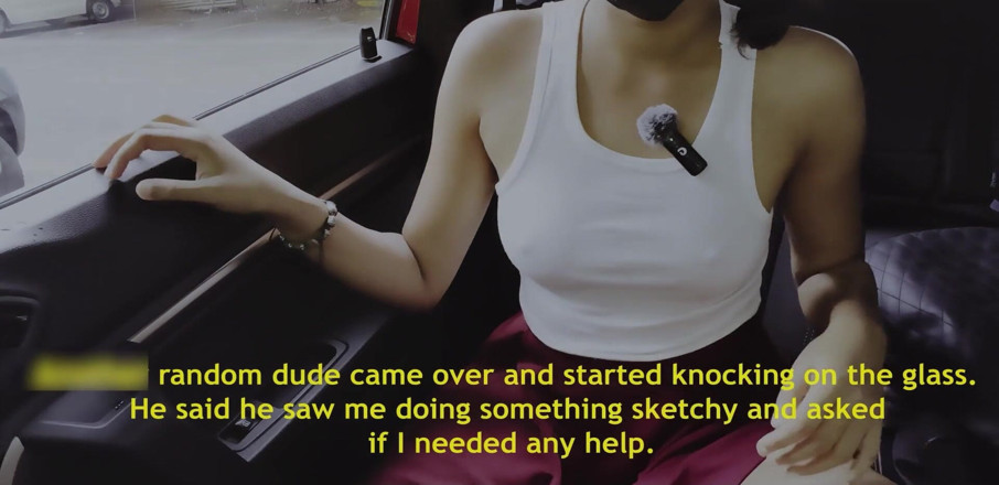 Ziya: Stranger Knock Door While I Masturbate in Car