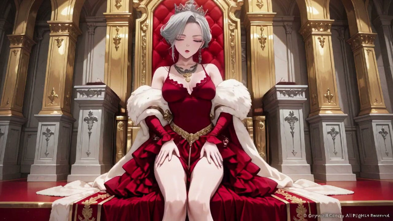 Tay Swift X: Silver Queen on the Golden Throne! Red Silk, Lazy Gaze,...