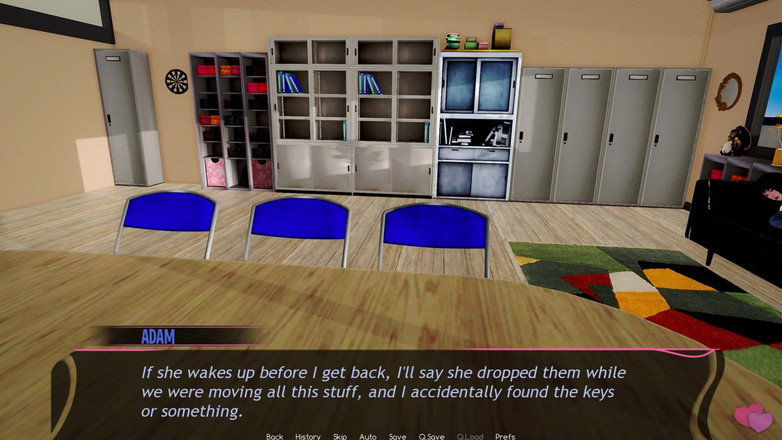 3D Cartoon Porn: 『Murmur 3』 - アダムが先生のヘレンの胸をマッサージする