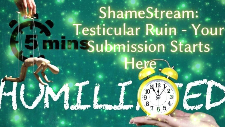 Goddess Misha Goldy: Shamestream : ruine testiculaire - votre soumission commence ici