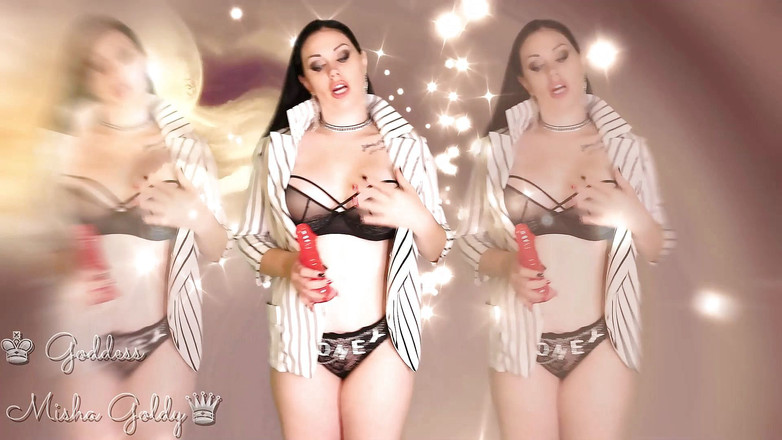 Goddess Misha Goldy: これからは、ディルドや本物のチンポをケツの穴に入れないと、もうピクピクできません!(特撮追加)