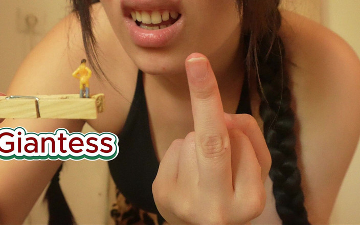 AmayaMori: A Giantess Stepsister Humiliates Her Tiny Stepsister; She Spreads Her...