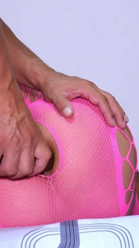 Hot Anal Training Session with a Huge Giant Black Dildo