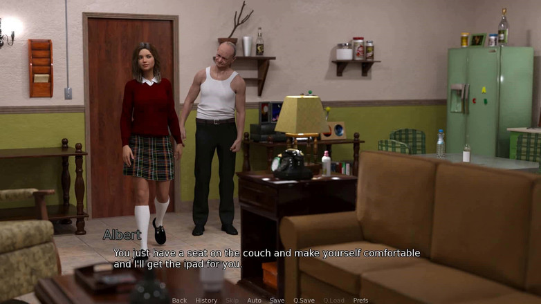 Dirty GamesXxX: 큰 자지를 소파에 대고 두 명의 노인을 따먹는 여대공 - 에피소드 12