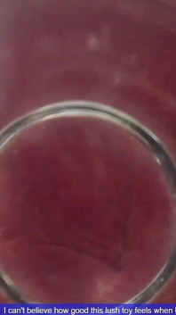 Gordo Vibrador De Vidro Dentro Da Vista