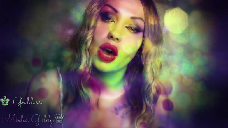Goddess Misha Goldy: No pussy fuck! Just a strong ASMR brain fuck!