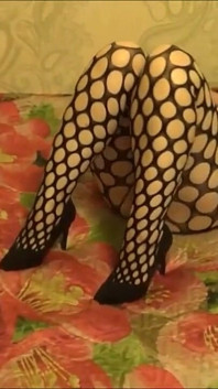 Evening in a fishnet stocking