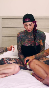 Three Girls in a Nonstop Sneezing Fit: Mars Solo, Inked2plz, Andi Wild
