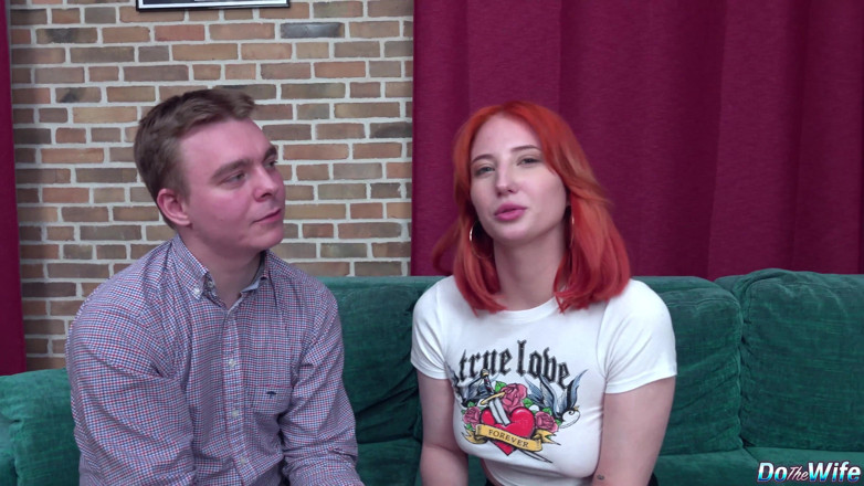 Porn Gutter: Redheaded Wife Emma Korti Gets Anally Creampied as Husband Watches