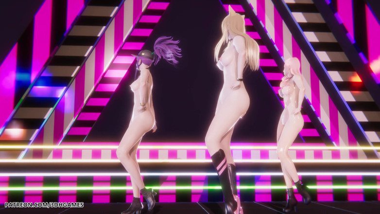3D-Hentai Games: [mmd] Blackpink - Whistle Ahri Akali Seraphine Sexy Naked League of...
