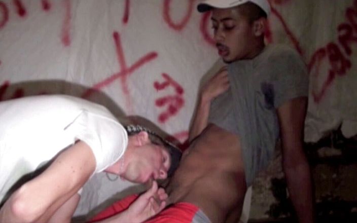 Crunch Boy: Latino twink fucked by scally boy in underground