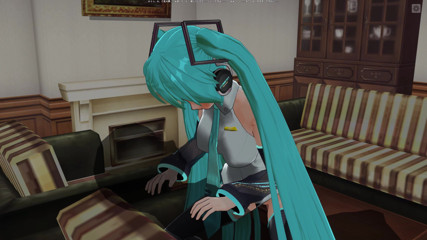 H3DC: 3D Hentai Hatsune Miku rides your cock and gets cum...