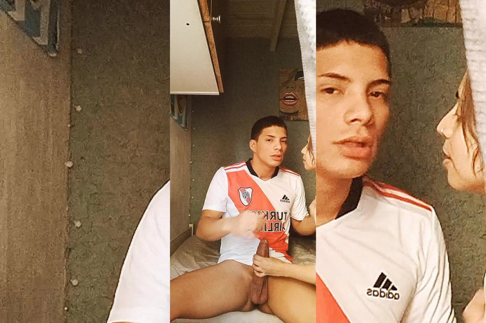 Tunenitovergon: Pemain bola sepak Argentina mengongkek pantat besar si rambut coklat