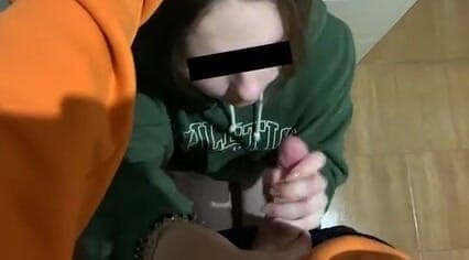 20th century of porn: Made a blowjob in the kitchen